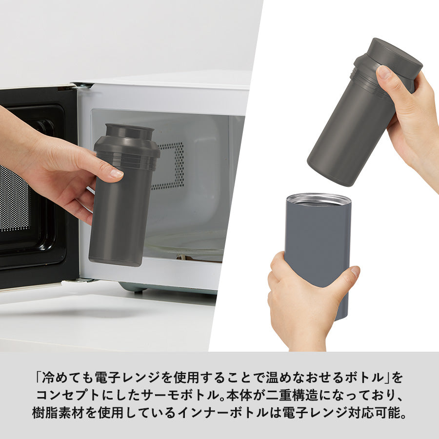【送料無料】MOTTERU モッテル 電子レンジが使えるサーモボトル 水筒 保温 保冷